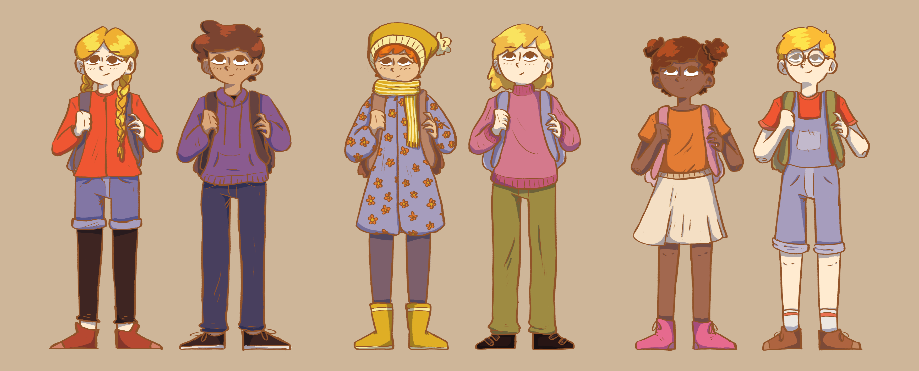 Illustration of Some Original Characters